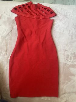 Red bandage dress