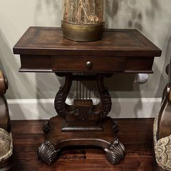 Accent  Wood End Table Home Decor