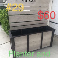 Wood Planter Box Garden Raised Herb Pots 