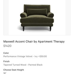 Maxwell Accent Chair And Ottoman 