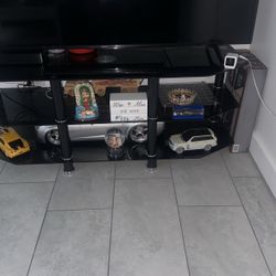 TV Stand With Rotating Shelf 