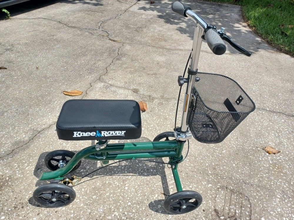 Green Knee Rover Walker Like New with Basket - $40 FIRM