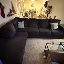 Large Dark Blue Sectional 
