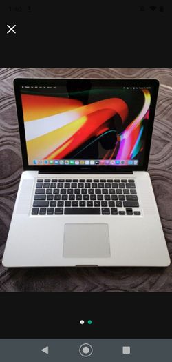 Mac Boook Pro 15.4" Intel Quadcore i7 8gb Ram 256ssd Working Great