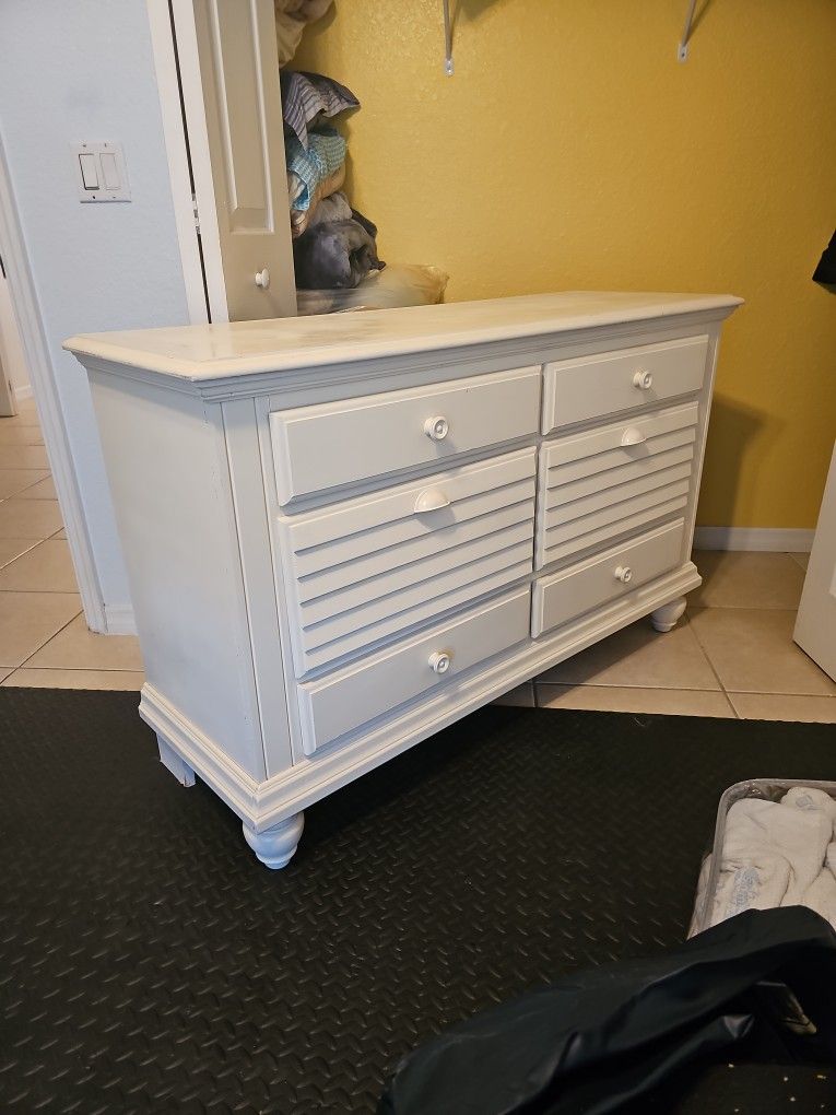 Antique White Dresser