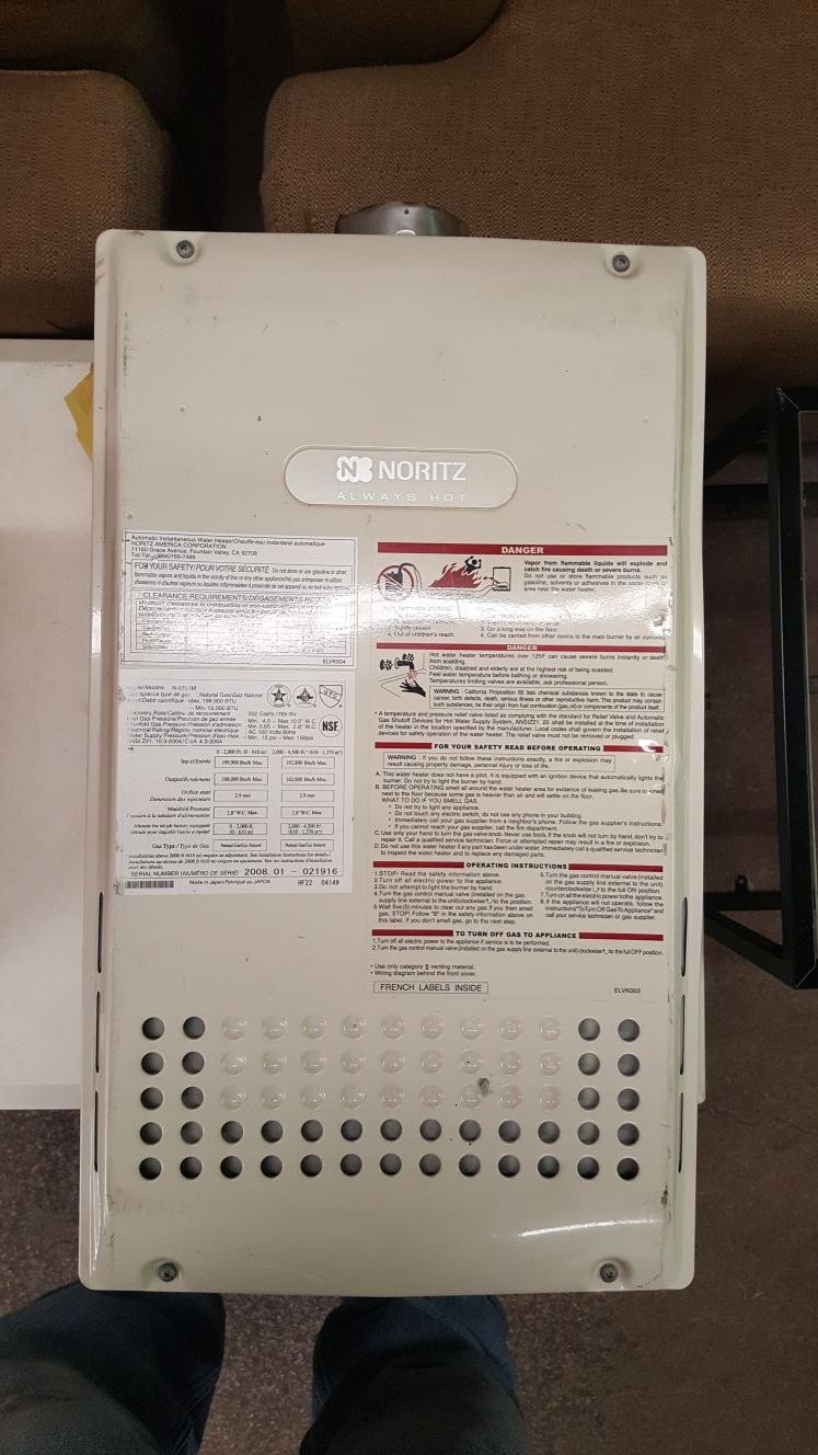 Super Nice Noritz N-0751M Always Hot Constant Hot 199,000 Btu Water Heater