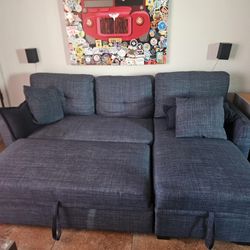 Navy Blue Sofa / Couch / Sofa Bed