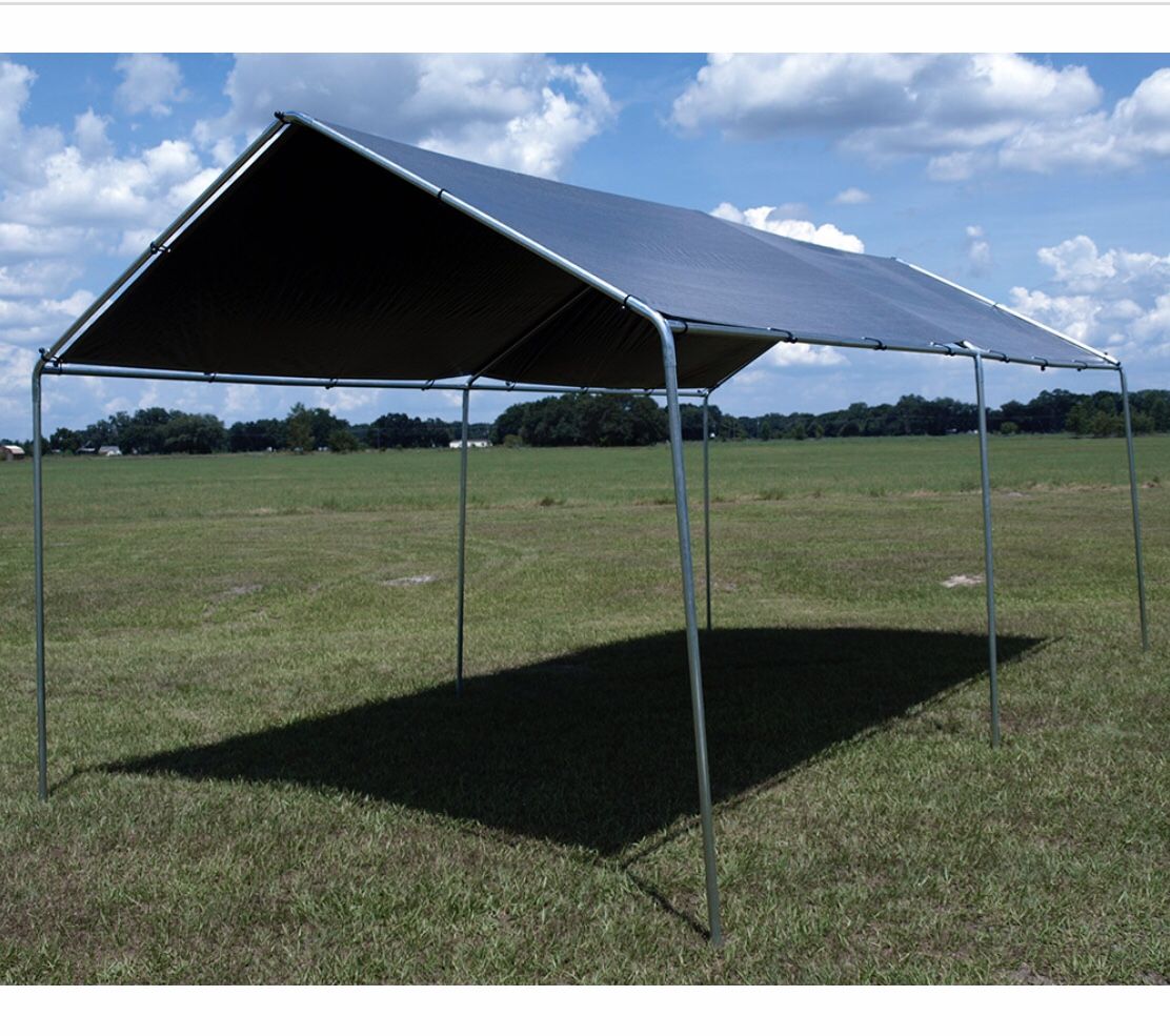 10x20 HEAVY DUTY CARPORT CANOPY TENT GARAGE BOAT MECHANIC OUTDOOR SHADE GAZEBO PERGOLA RV MOTORHOME FOOD TRUCK