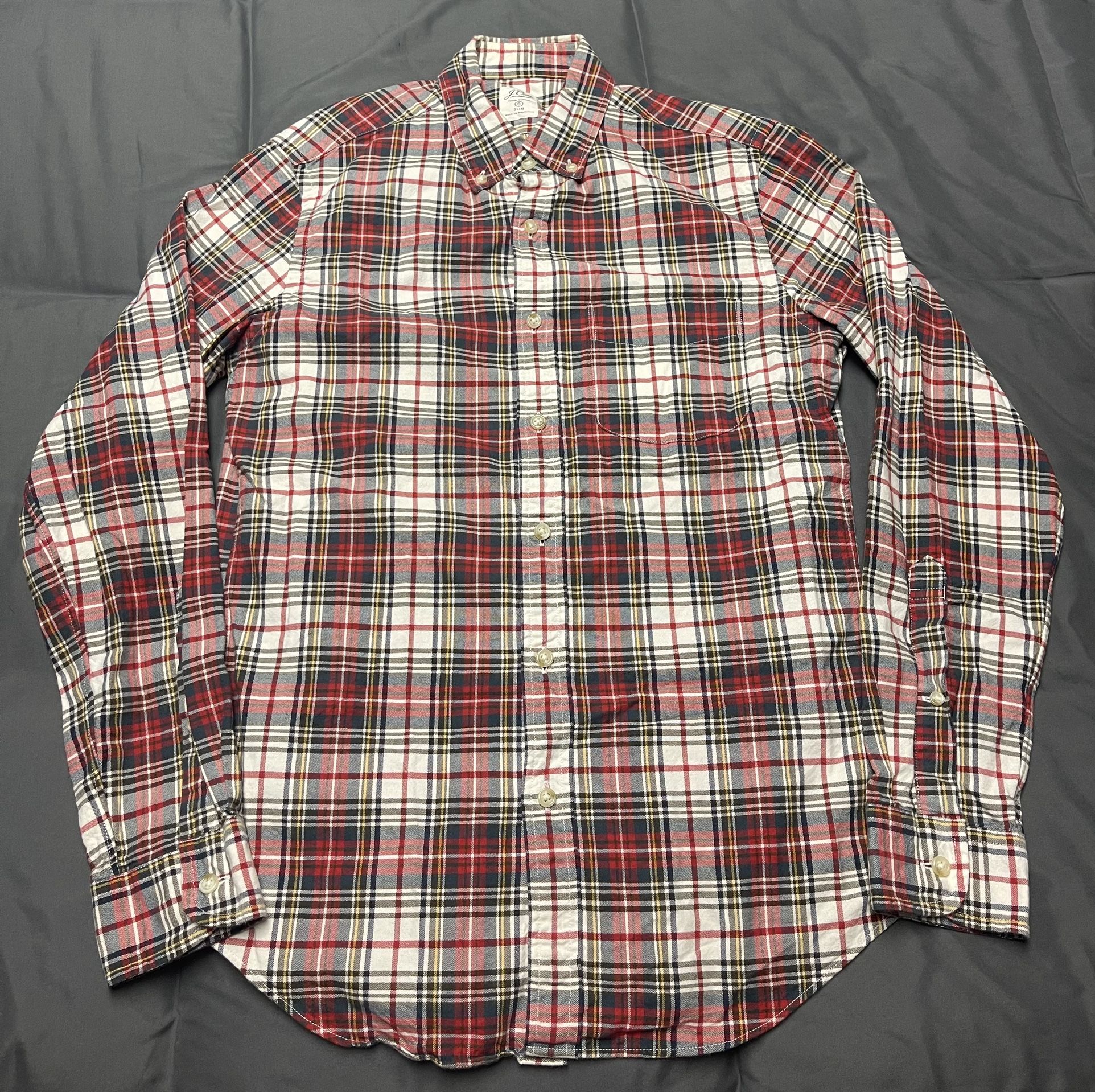 Men’s JCrew Slim Fit Plaid Shirt - Size Small