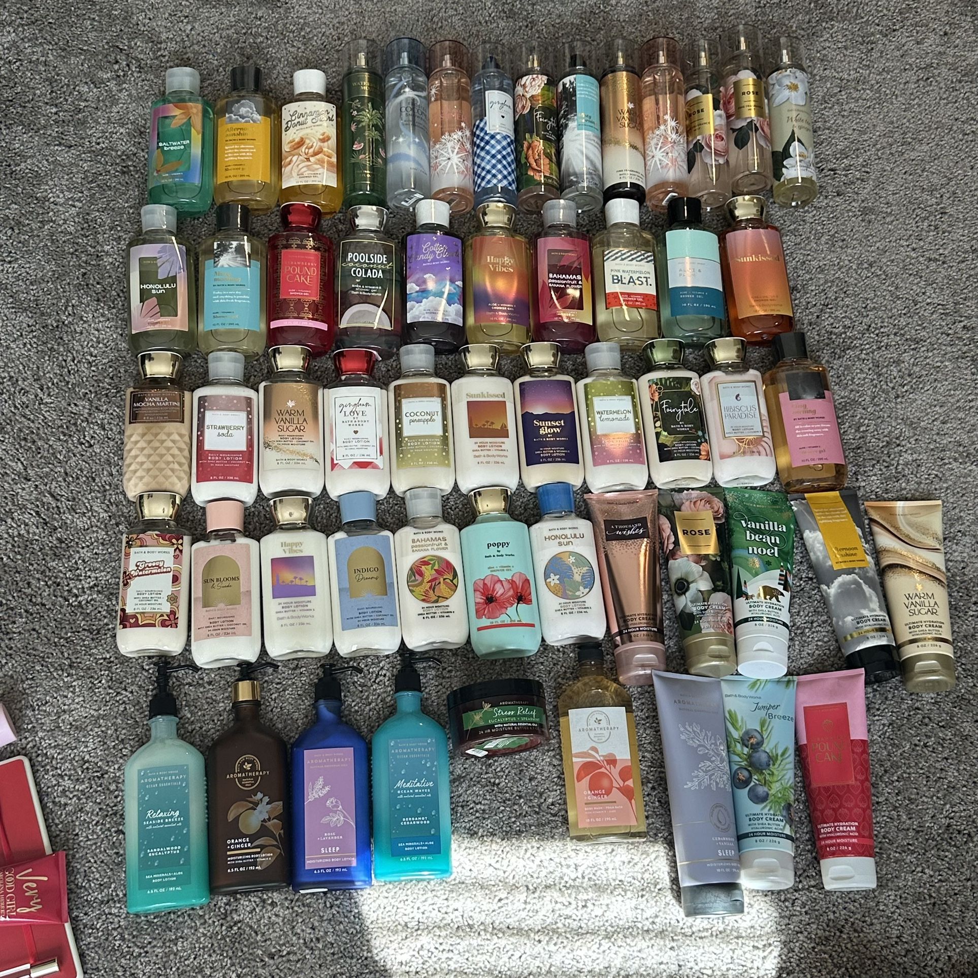 Lot Of Never Used Bath And Body Works