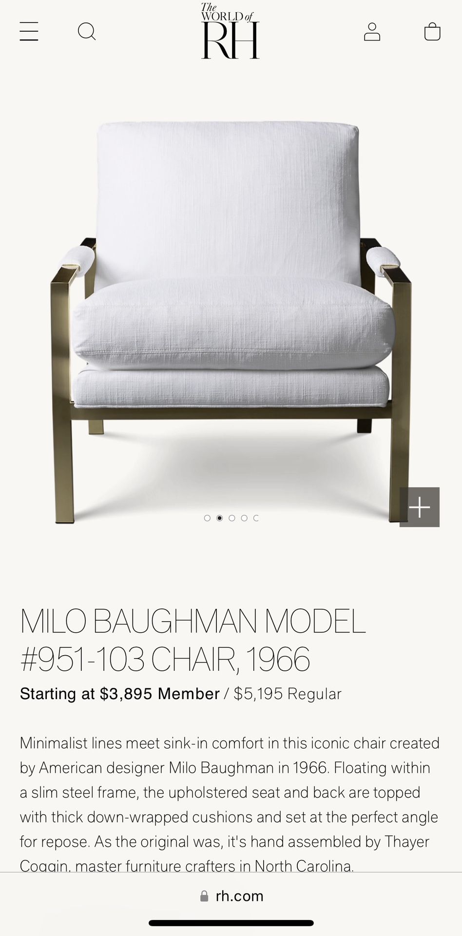 RH MILO BAUGHMAN MODEL 951 103 CHAIR 1966 Set Of 2 for Sale in Miami FL OfferUp