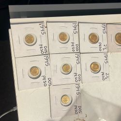 5 Pesos. 2/12 Pesos  2 Pesos.   