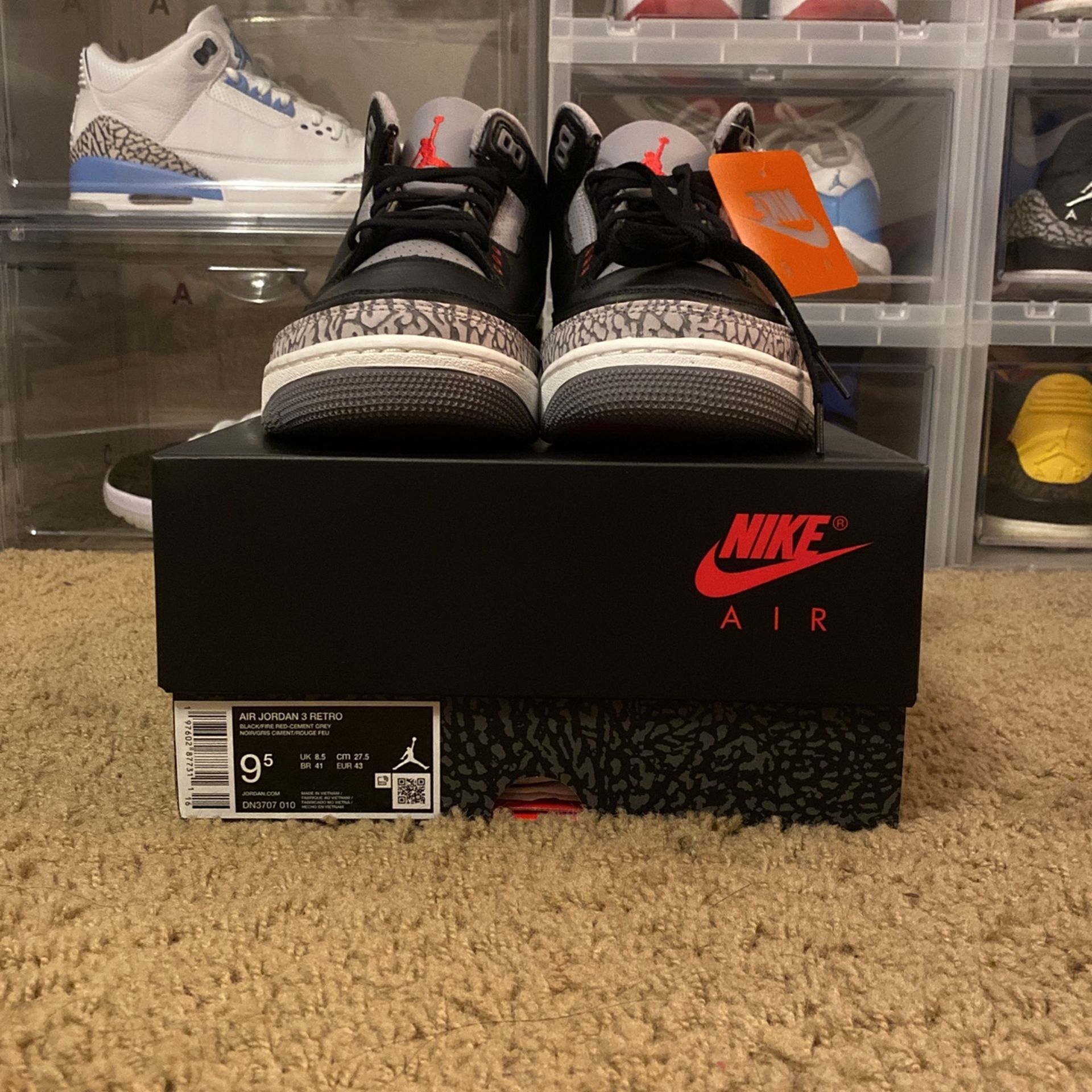 Jordan 3 Black Cement 2024 🔥🔥🔥