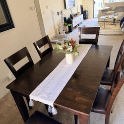 Wood Dining Table Set
