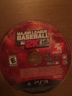 Sony PlayStation ps3 mlb 2k12