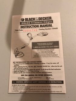 BLACK+DECKER Black and Decker GH600 Grasshog Trimmer Line