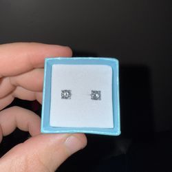 925 Silver Moissanite Diamond Earrings