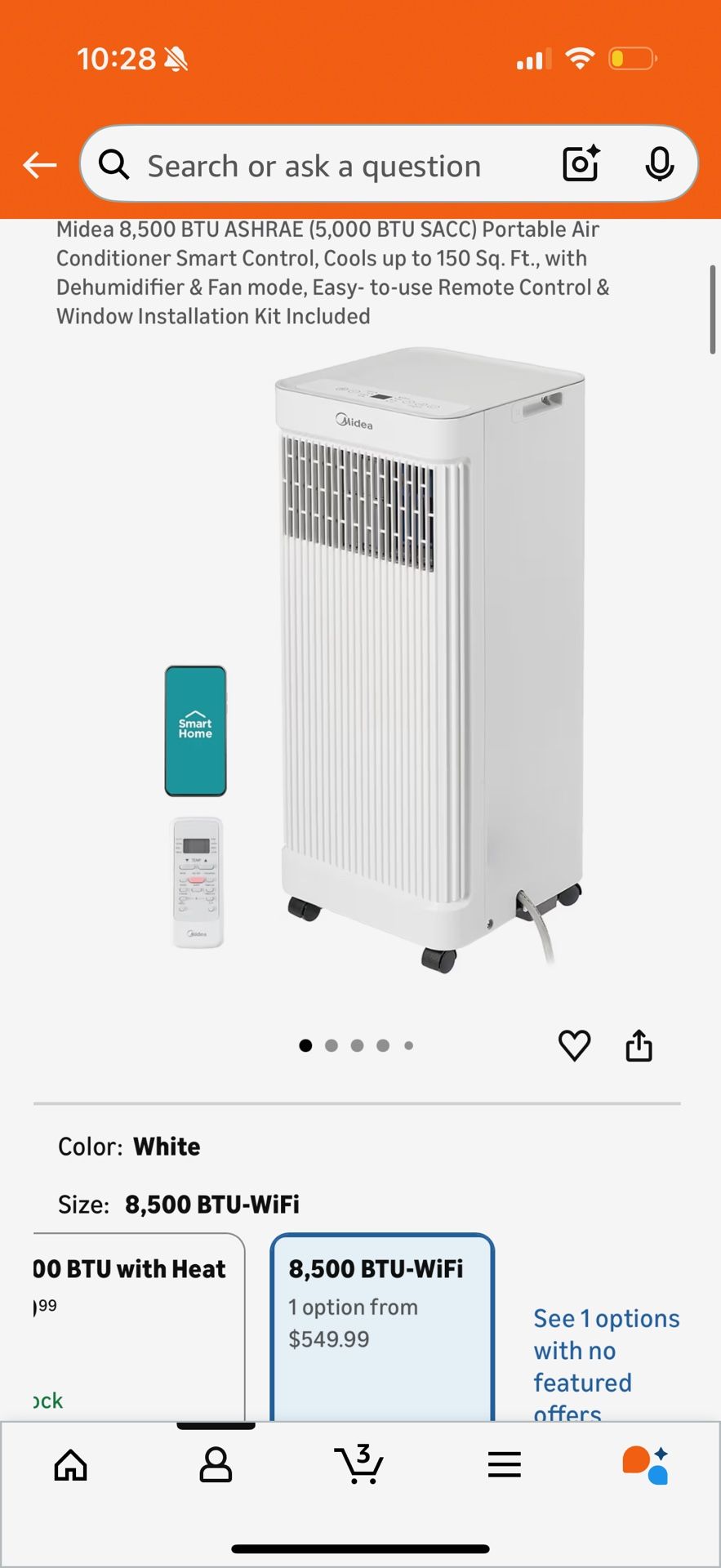 Portable AC with Dehumidifier