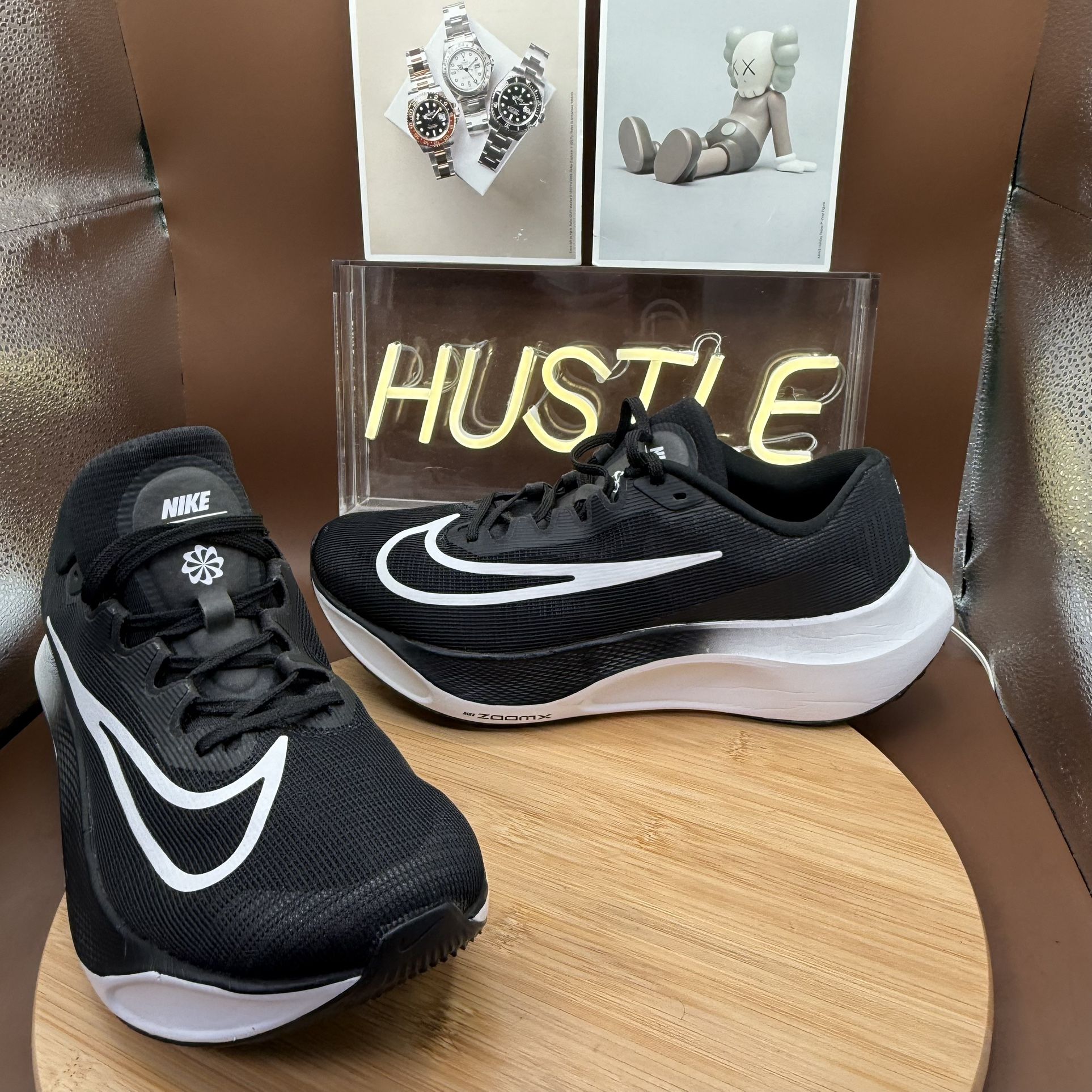 Nike Zoom Fly 5 Running Shoes Black/White Men's Size 11