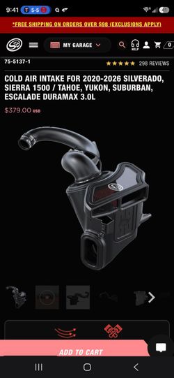 S&B Cold Air Intake Duramax 3.0L