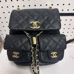 Chanel Cavier Leather Backpack, New