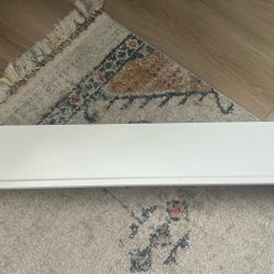 White Wood Floating Shelf