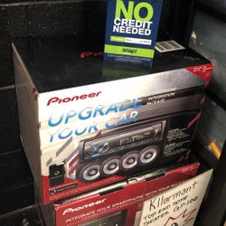 Pioneer Single Din Bluetooth Speaker With 4 Door Speakers 