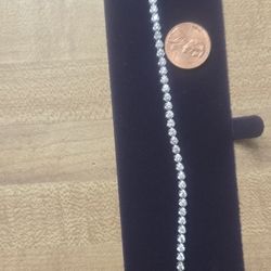 Wht Gl, 50 Natural 1.4k Diamonds Tennis Bracelet 