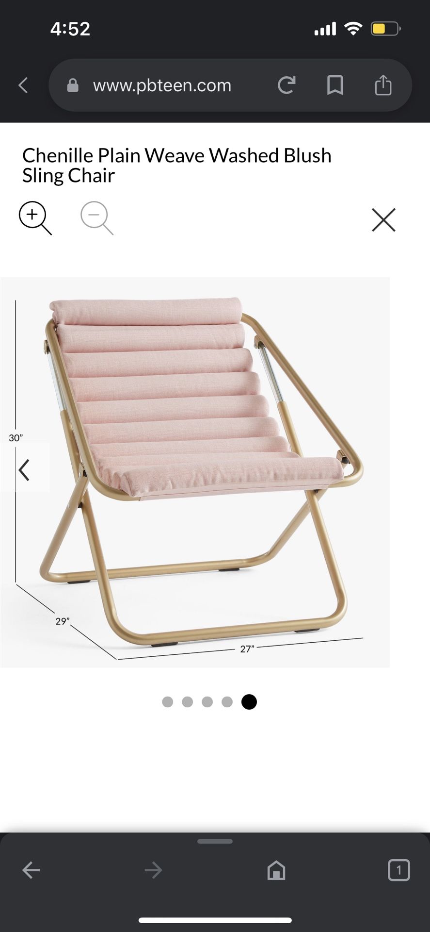 Pink Foldable Reading Chair Pottery Barn Teen
