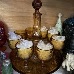 Vintage Indiana Glass - Tiara Decanter Set