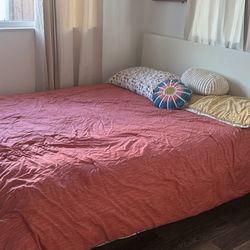 Queen Bedframe + Queen Mattress