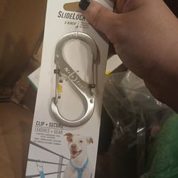 Nite Ize SlideLock Pet S-Biner, Stainless Steel Locking Carabiner for Leash and Gear