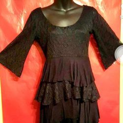 New Womens Black Dress Top