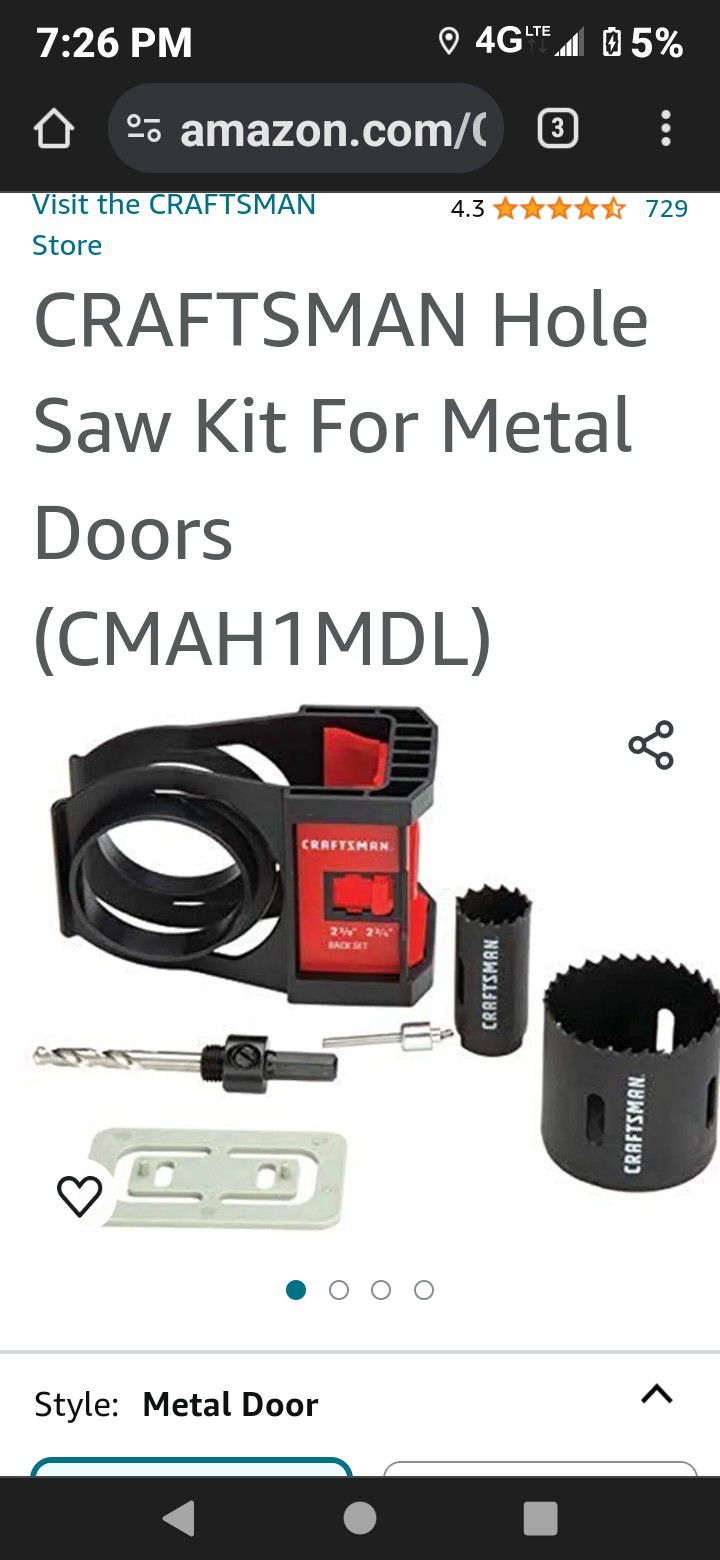 Craftsman door lock kit