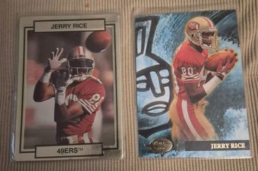 Jerry Rice San Francisco 49ers Trading Cards Lot of 2