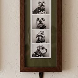 Handmade Custom Photo Strip Frame with Key hook