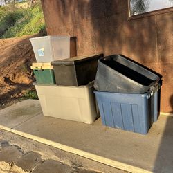 Various storage bins.  $10/all.