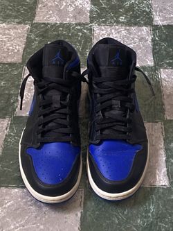 Jordan 1 Mid Royal Blue Black