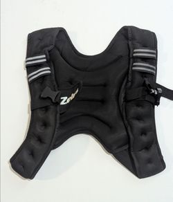 black 20lb ZELUS weight vest for working out training