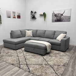 Living Spaces Sectional Couch - Free Delivery 
