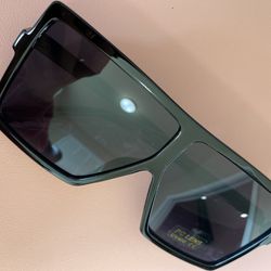 Square Oversized Sunglasses for Women Men Flat Top Fashion Shades 