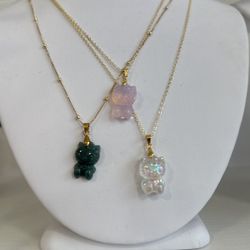 Hello Kitty Gemstone Necklace 