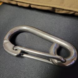 Large stainless steel Carbine Hook
