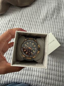 Guess black/ gold watch
