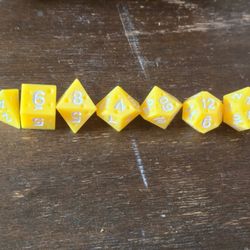 DnD Cheese Themed Dice Set