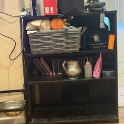 Black Wooden Book Shelf