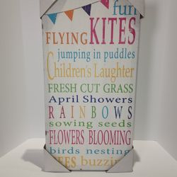 Canvas Art, Distressed Style,NEW