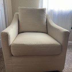 Pottery Barn Paxton Glider & Swivel Chair. 