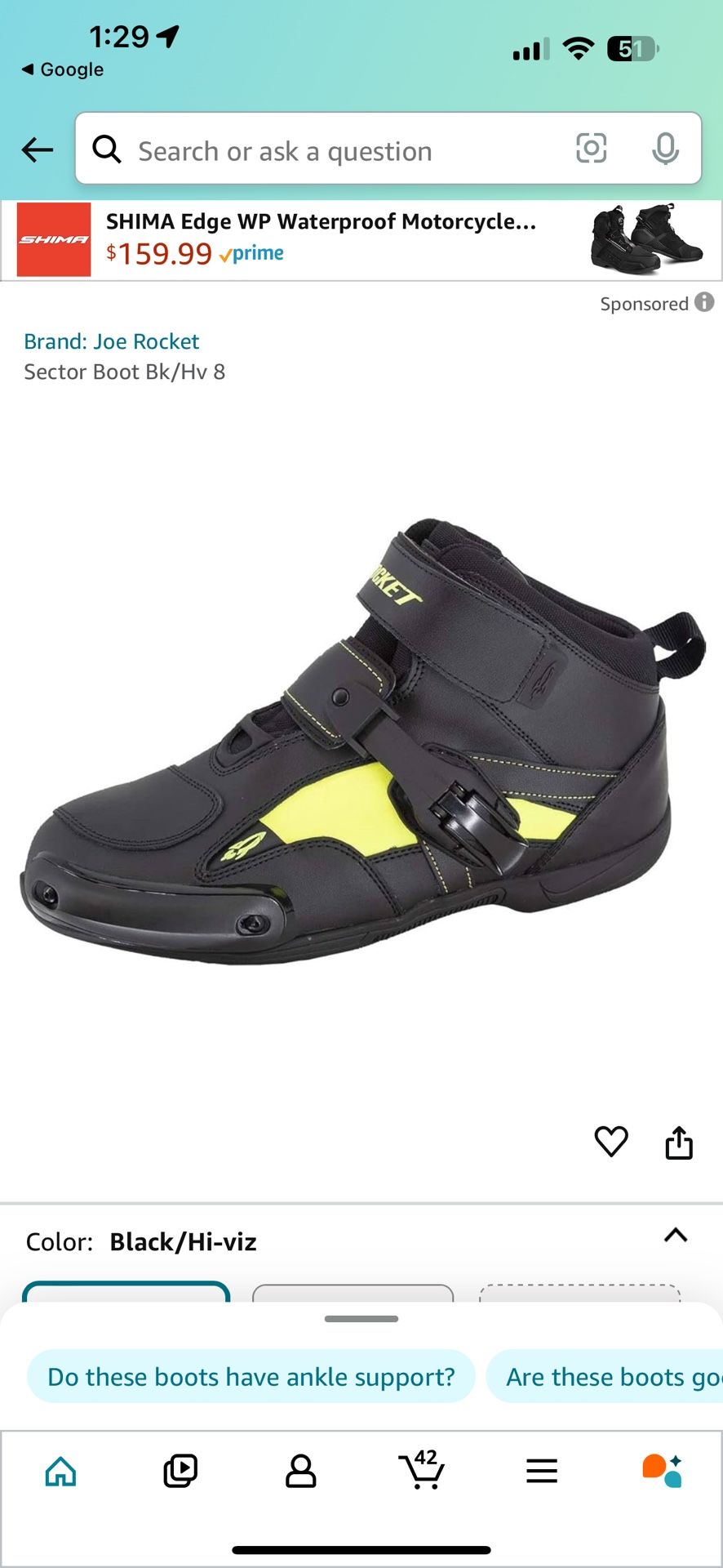 Rocket Sector Boot Bk/ Size 11