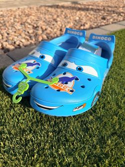 Crocs Crocband Clog Cars Lightning McQueen Dinoco New/RECEIPT SIZE 12 FIRM $160